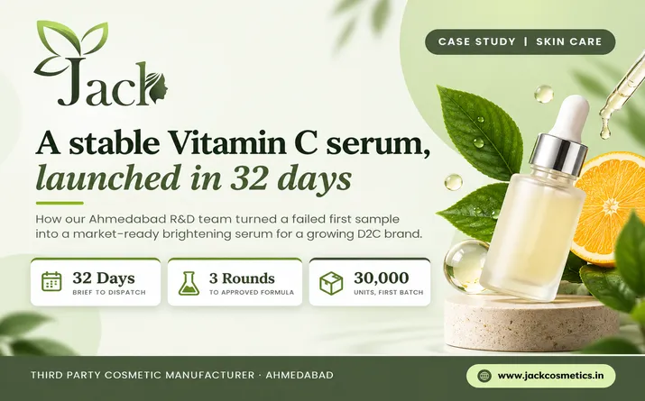Vitamin C Serum Contract Manufacturing: A 32-Day Launch Case Study