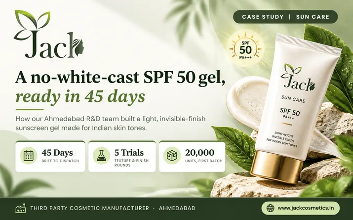 SPF 50 Sunscreen Gel Manufacturing: A 45-Day Launch Case Study